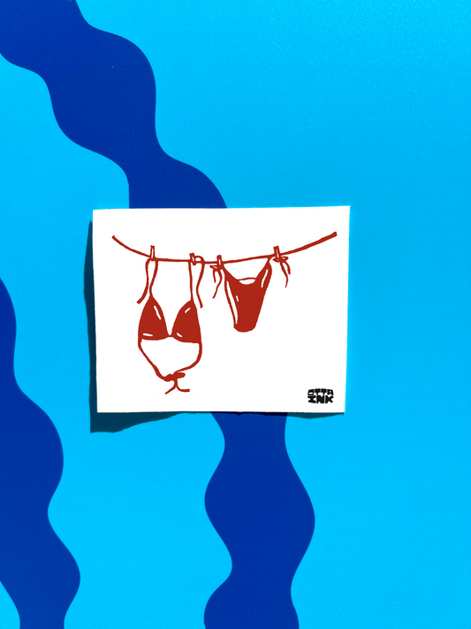 Hanging Out - A5 Handmade Print