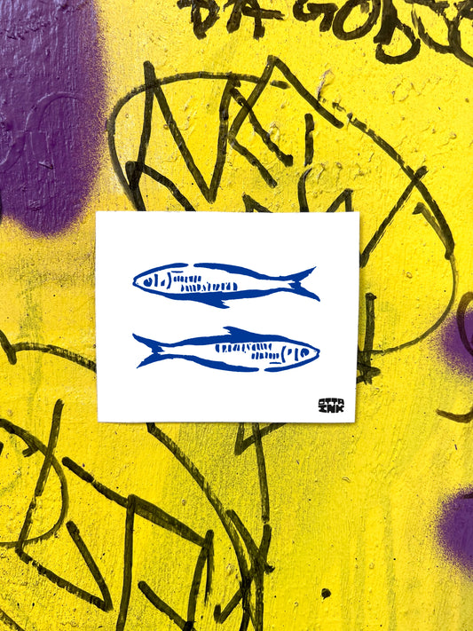 Catch of Two - A5 Handmade Print