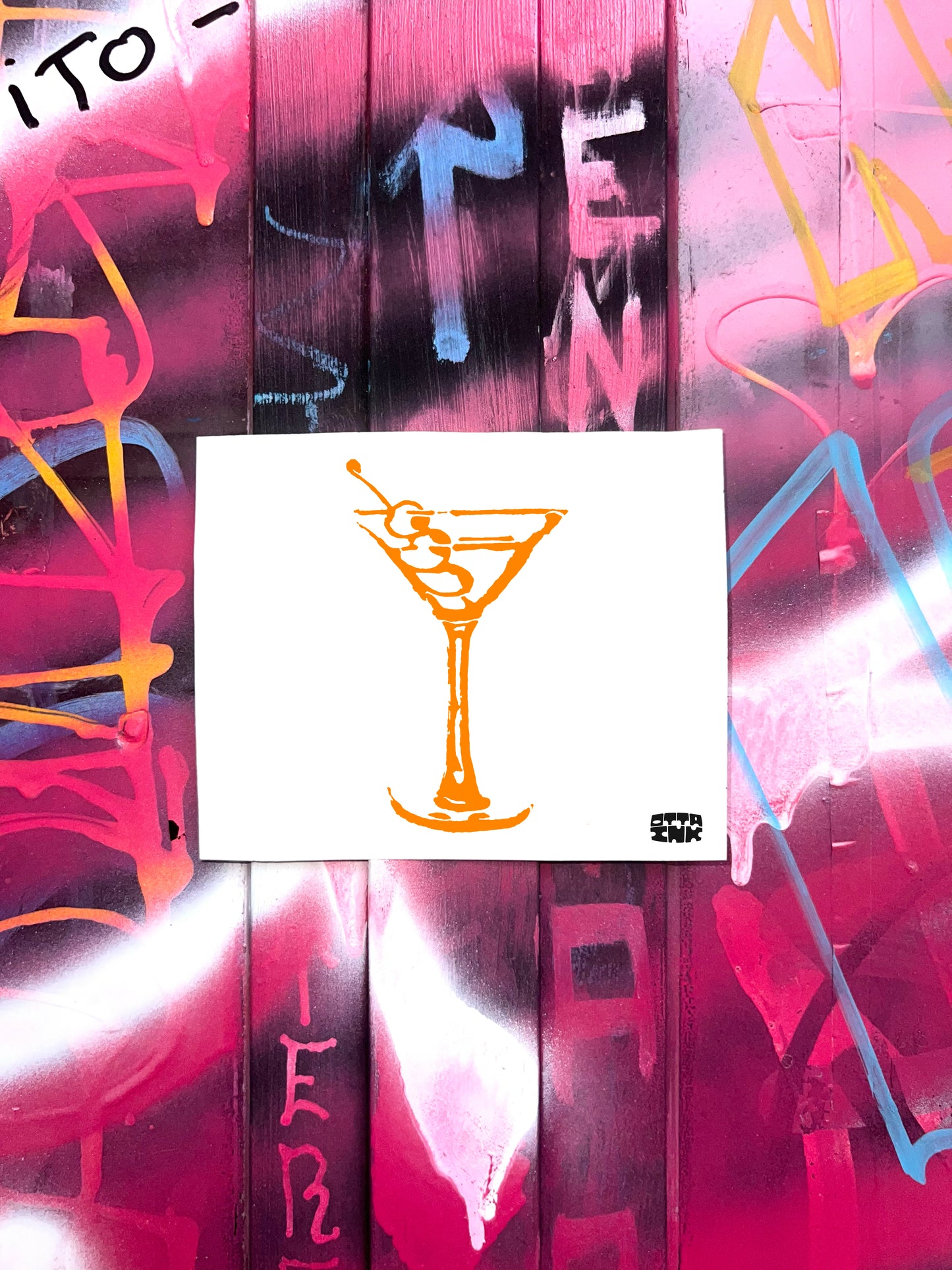 Cocktail Hour - A5 Handmade Print