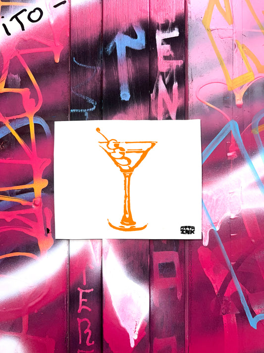 Cocktail Hour - A5 Handmade Print