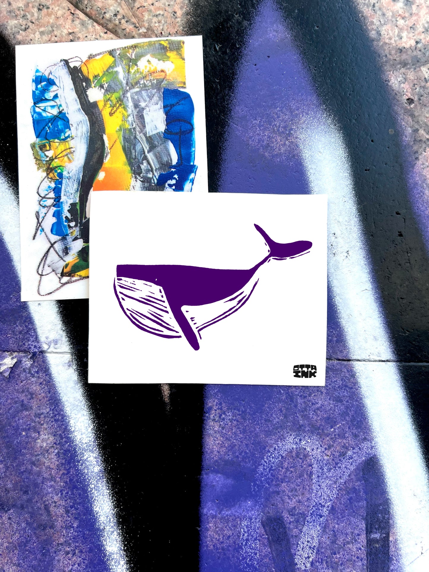 Ocean Giant - A5 Handmade Print