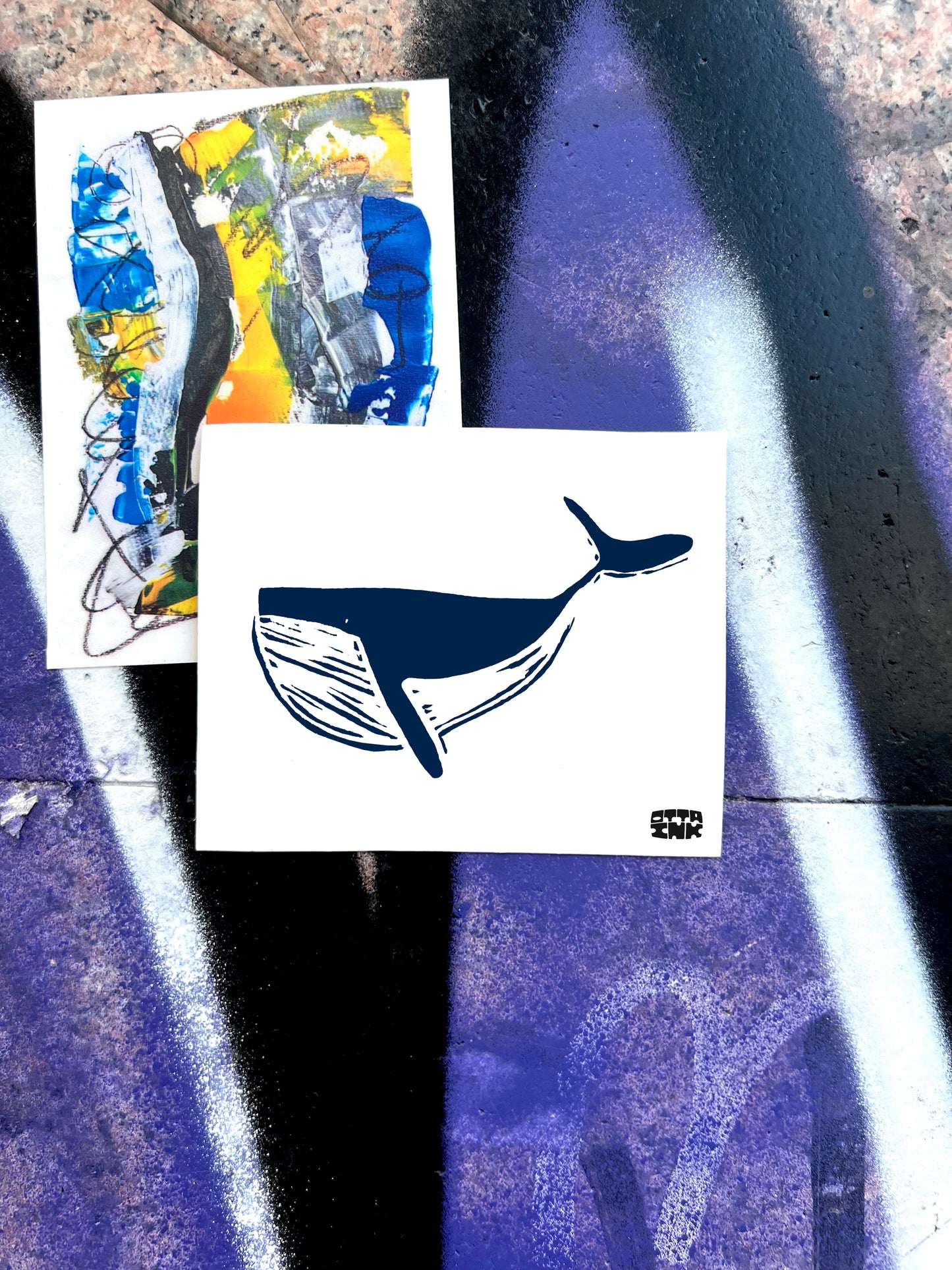 Ocean Giant - A5 Handmade Print